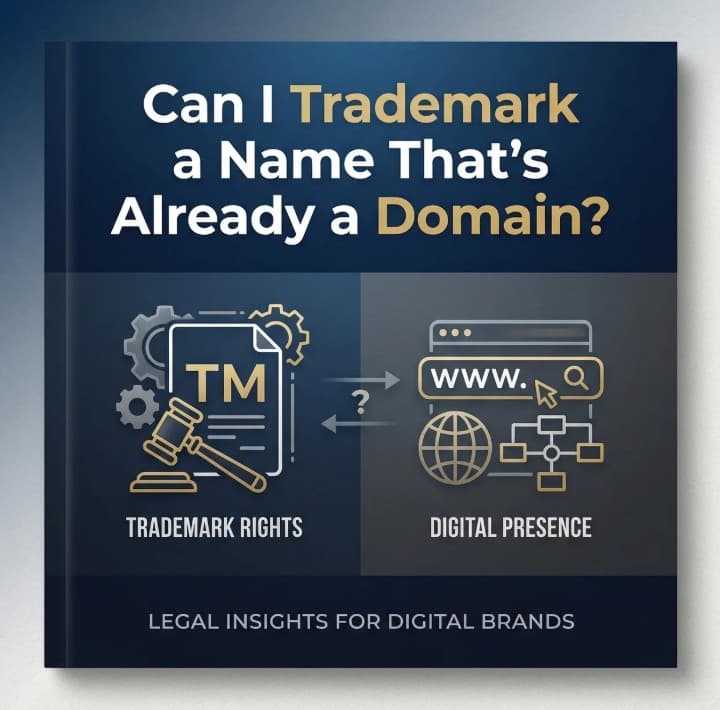 Can I Trademark a Name That's Already a Domain?